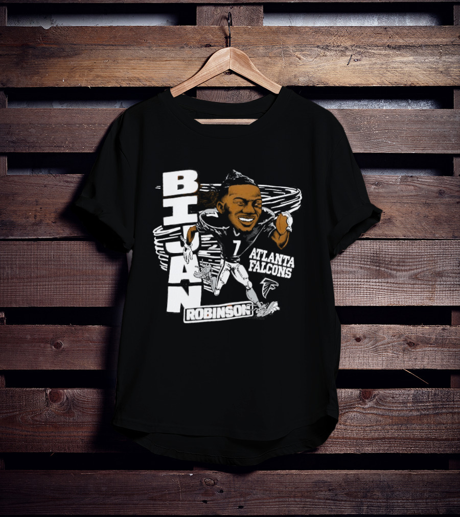 Bijan Robinson Atlanta Falcons Caricature 2025 T-Shirt