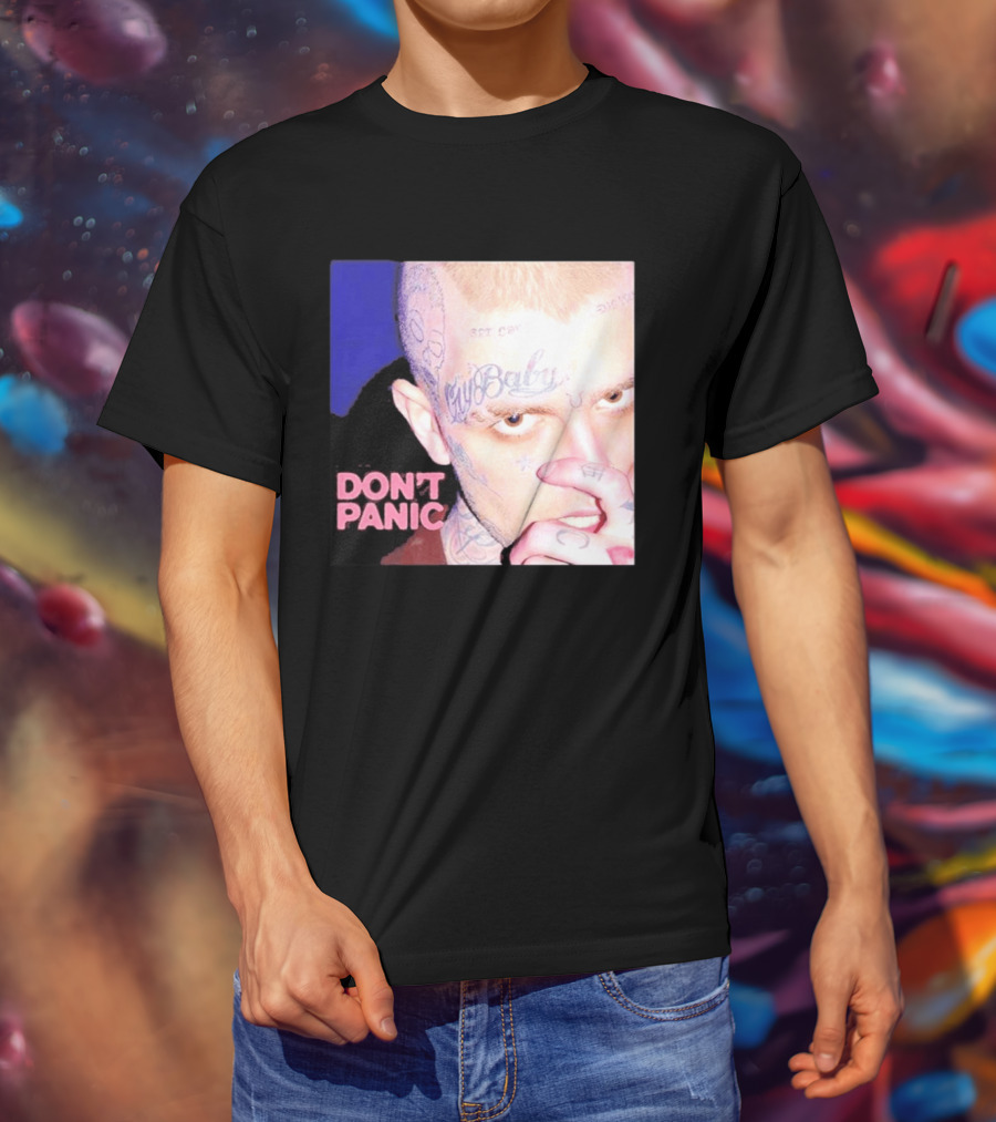 Lil Peep Don't Panic Single Cover Tattoo T-Shirt