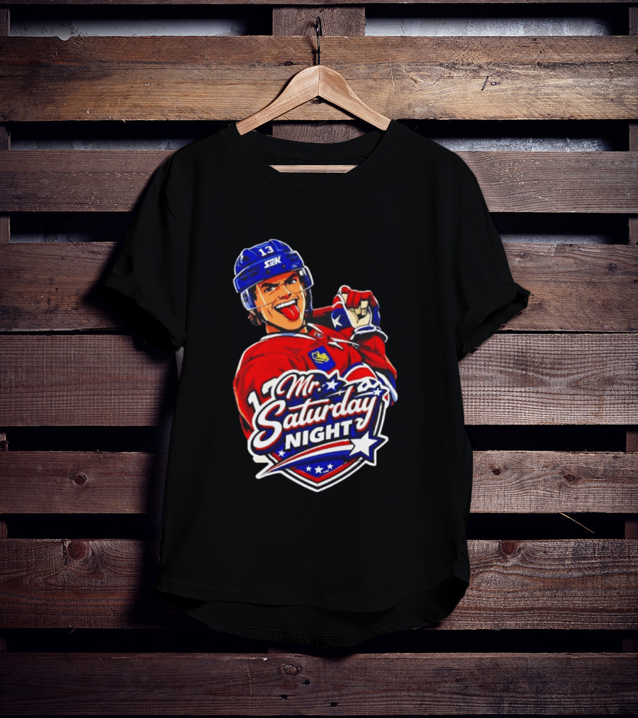 Mr. Saturday Night Cole Caufield Montreal Canadiens Hockey Player Celebration T-Shirt