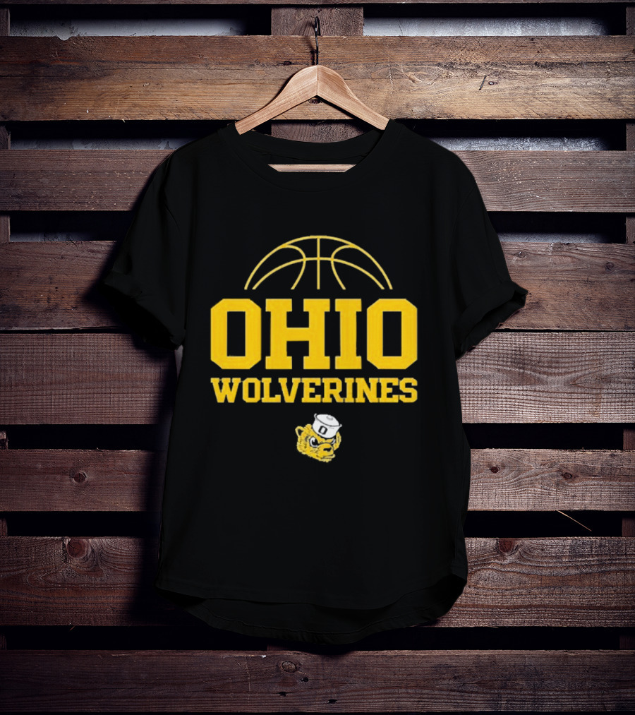 Ohio Wolverines Basketball Yellow T-Shirt