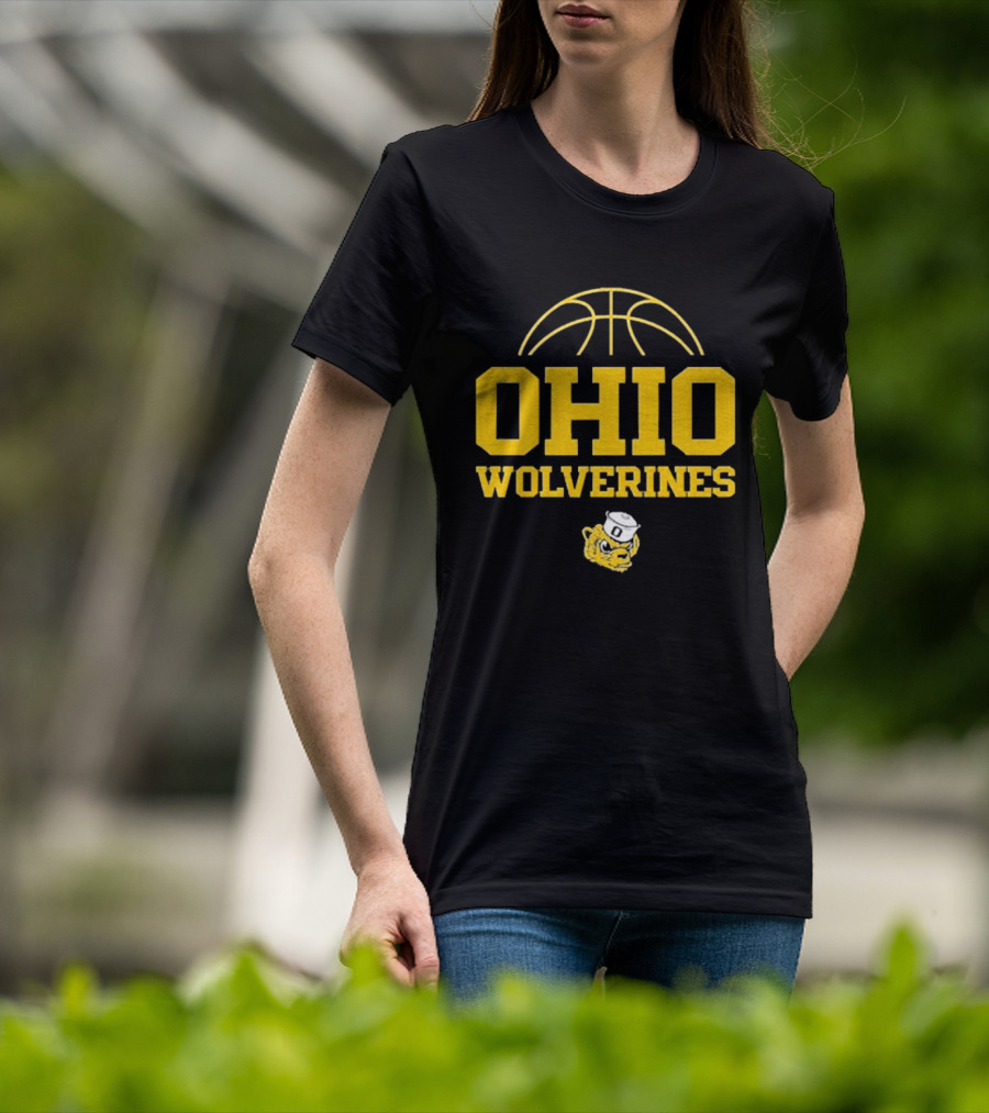 Ohio Wolverines Basketball Yellow T-Shirt