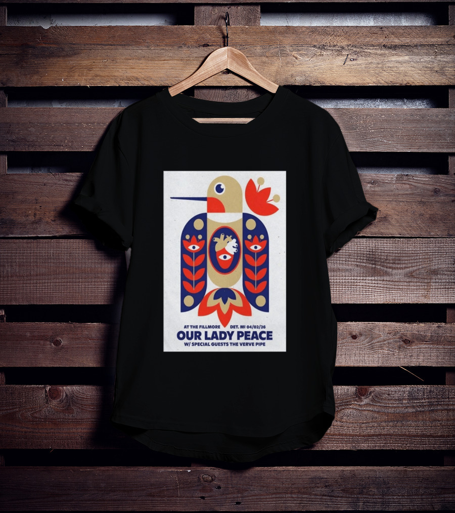 Our Lady Peace At The Fillmore Detroit April 2 2026 With Special Guests The Verve Pipe T-Shirt