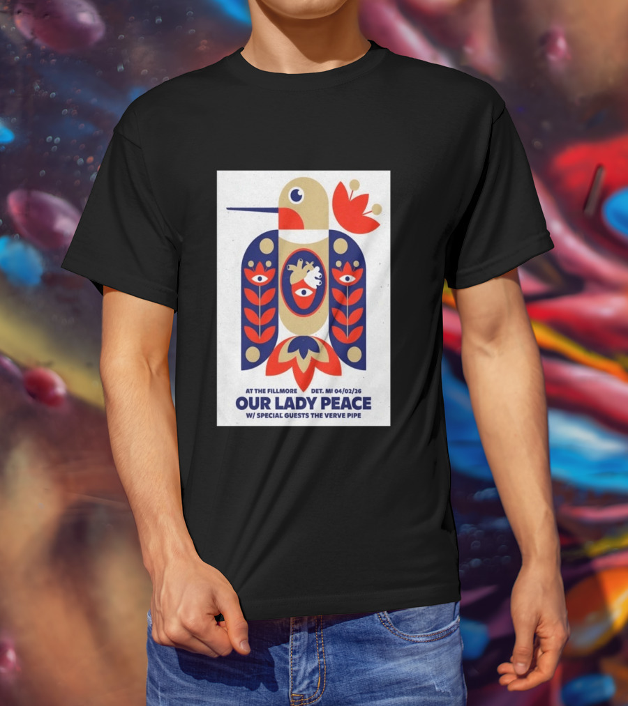 Our Lady Peace At The Fillmore Detroit April 2 2026 With Special Guests The Verve Pipe T-Shirt