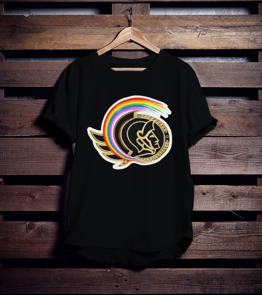 Rachel Reid Ottawa Senators Pride Night Rainbow T-Shirt