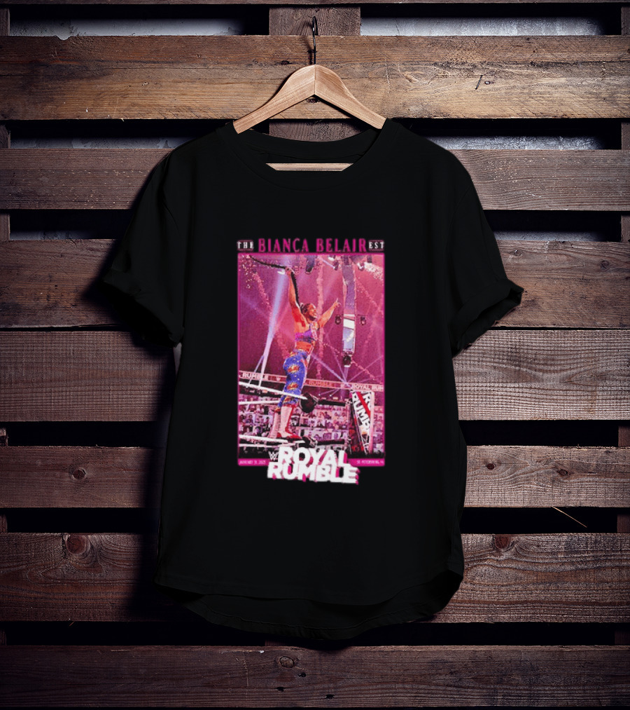 The EST WWE Bianca Belair Royal Rumble January 31 2021 St Petersburg Florida T-Shirt