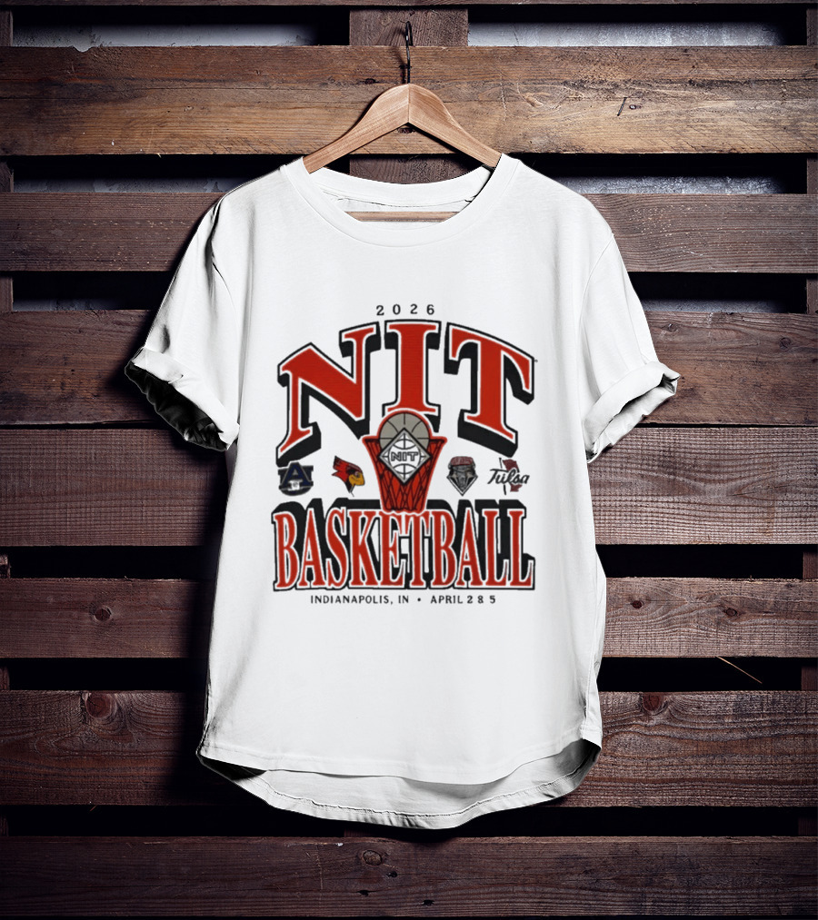 2026 NIT Basketball Indianapolis April 2 5 With Team Logos T-Shirt