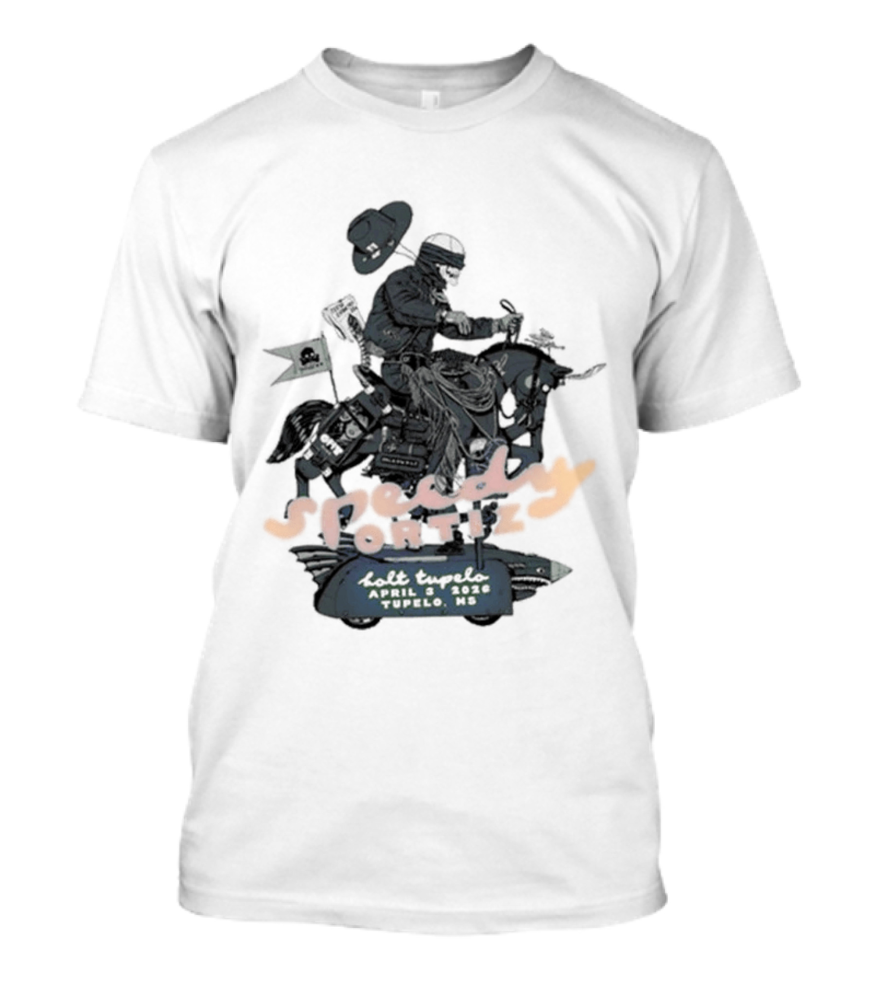 Speedy Ortiz Concert April 3 2026 Tupelo Bolt Event T-Shirt