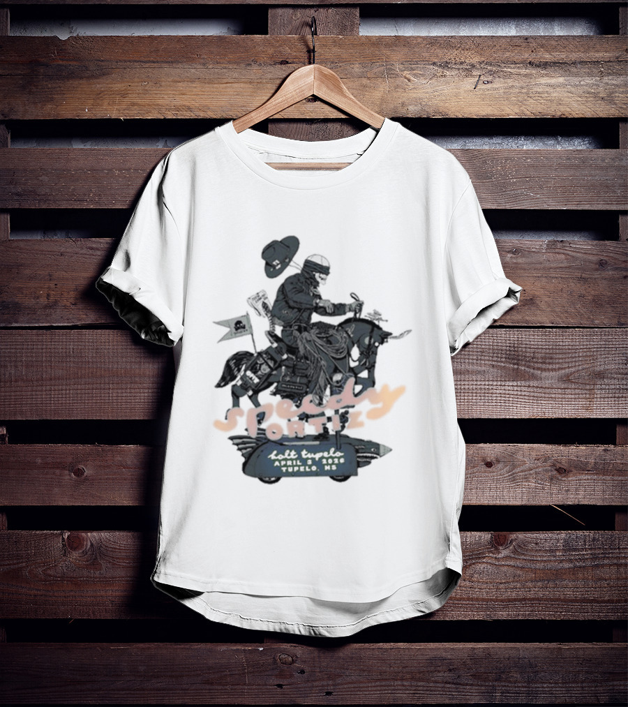 Speedy Ortiz Concert April 3 2026 Tupelo Bolt Event T-Shirt