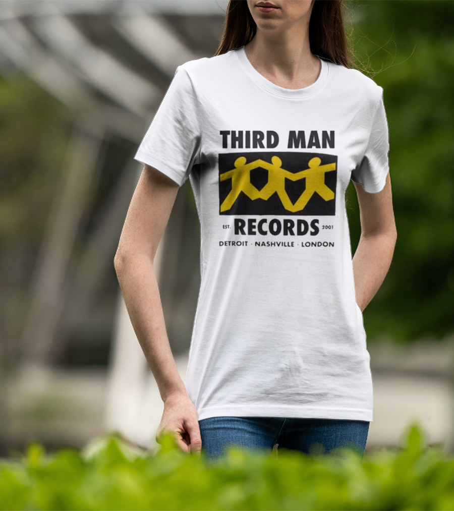 Third Man Records Est 2001 Detroit Nashville London T-Shirt