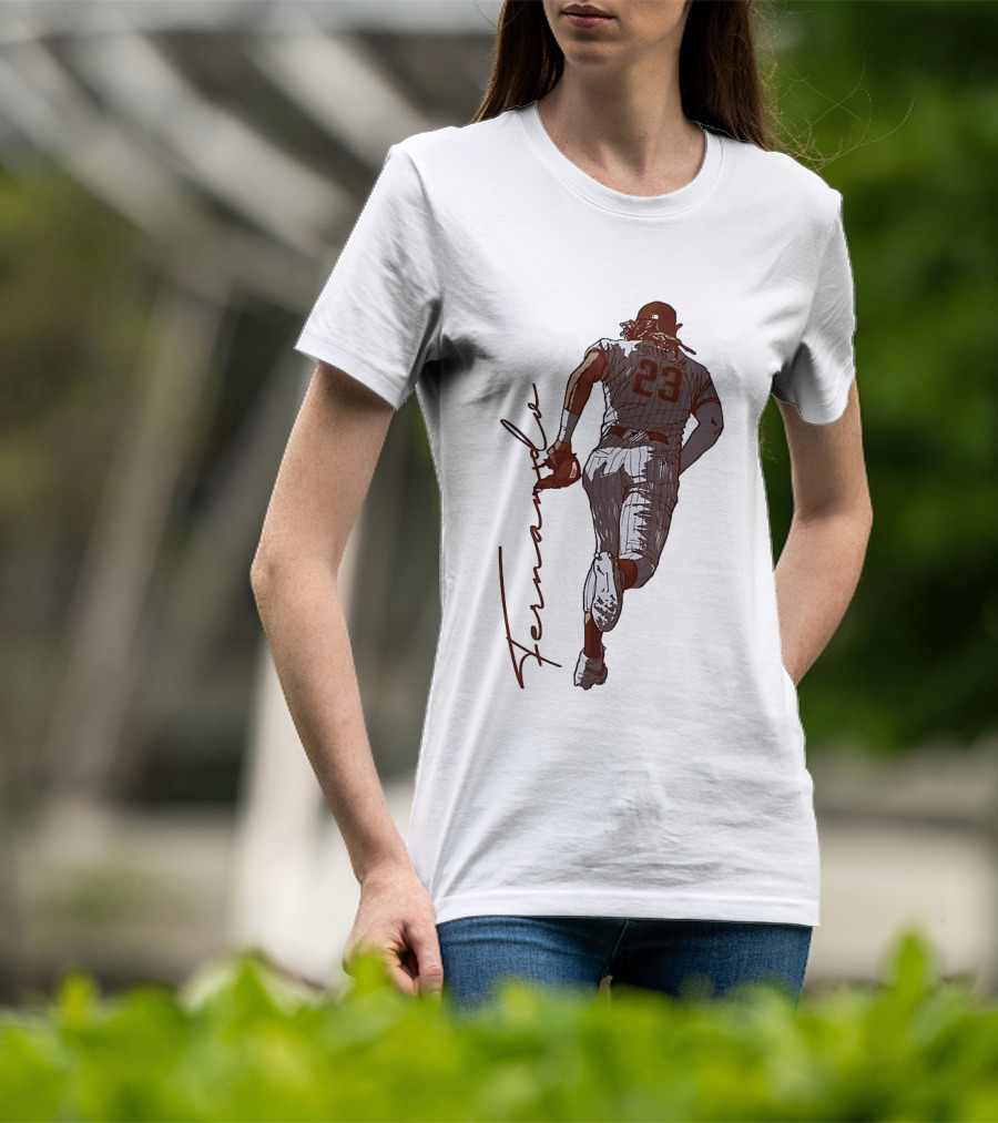 Fernando Tatis Jr. 23 San Diego Padres Baseball Ink Drawing T-Shirt