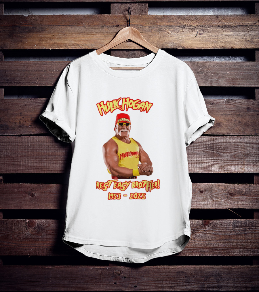 Hulk Hogan Rest Easy Brother 1953 2025 T-Shirt