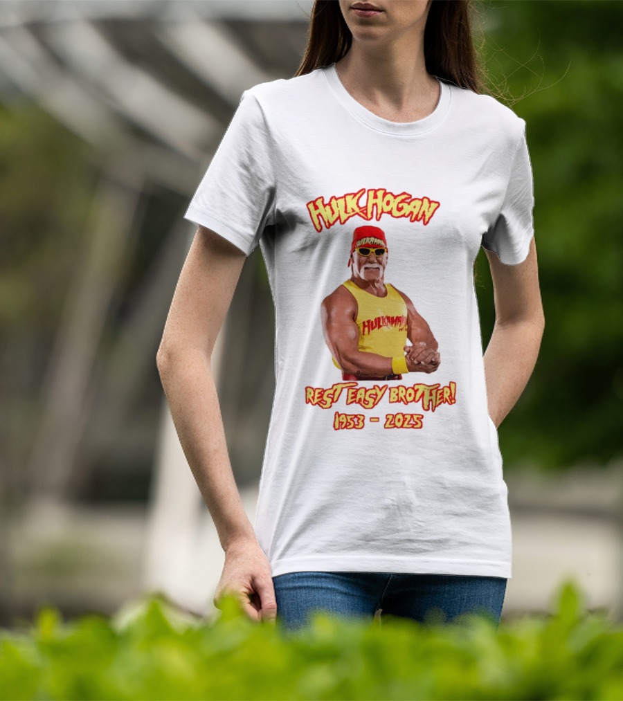 Hulk Hogan Rest Easy Brother 1953 2025 T-Shirt