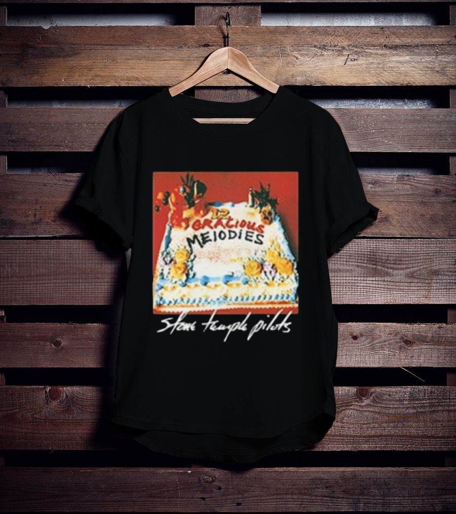 Stone Temple Pilots 12 Gracious Melodies Cake Art 30th Anniversary T-Shirt