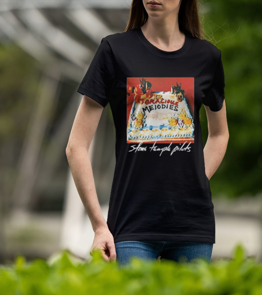 Stone Temple Pilots 12 Gracious Melodies Cake Art 30th Anniversary T-Shirt