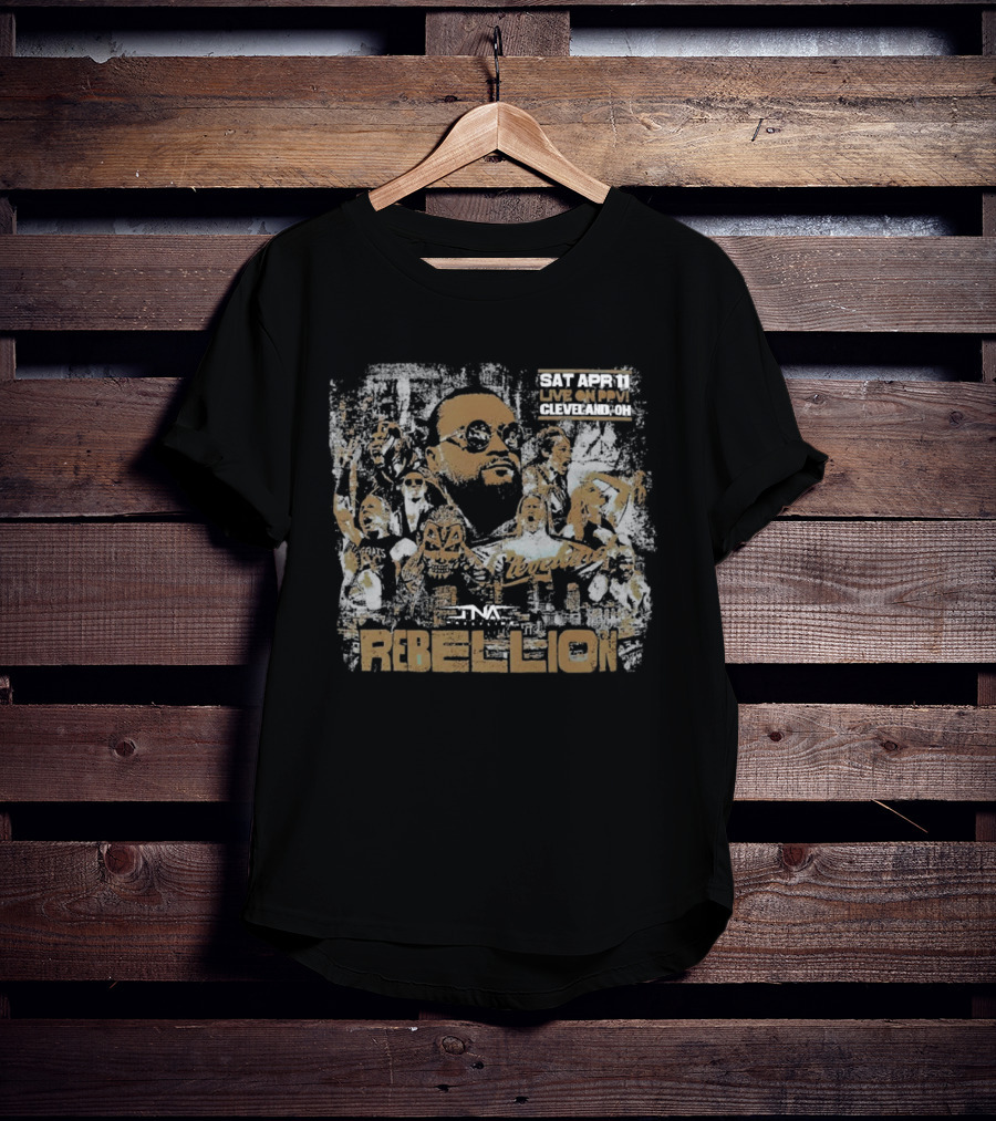 TNA Wrestling Rebellion 2026 Event Wrestling Superstars Collage T-Shirt