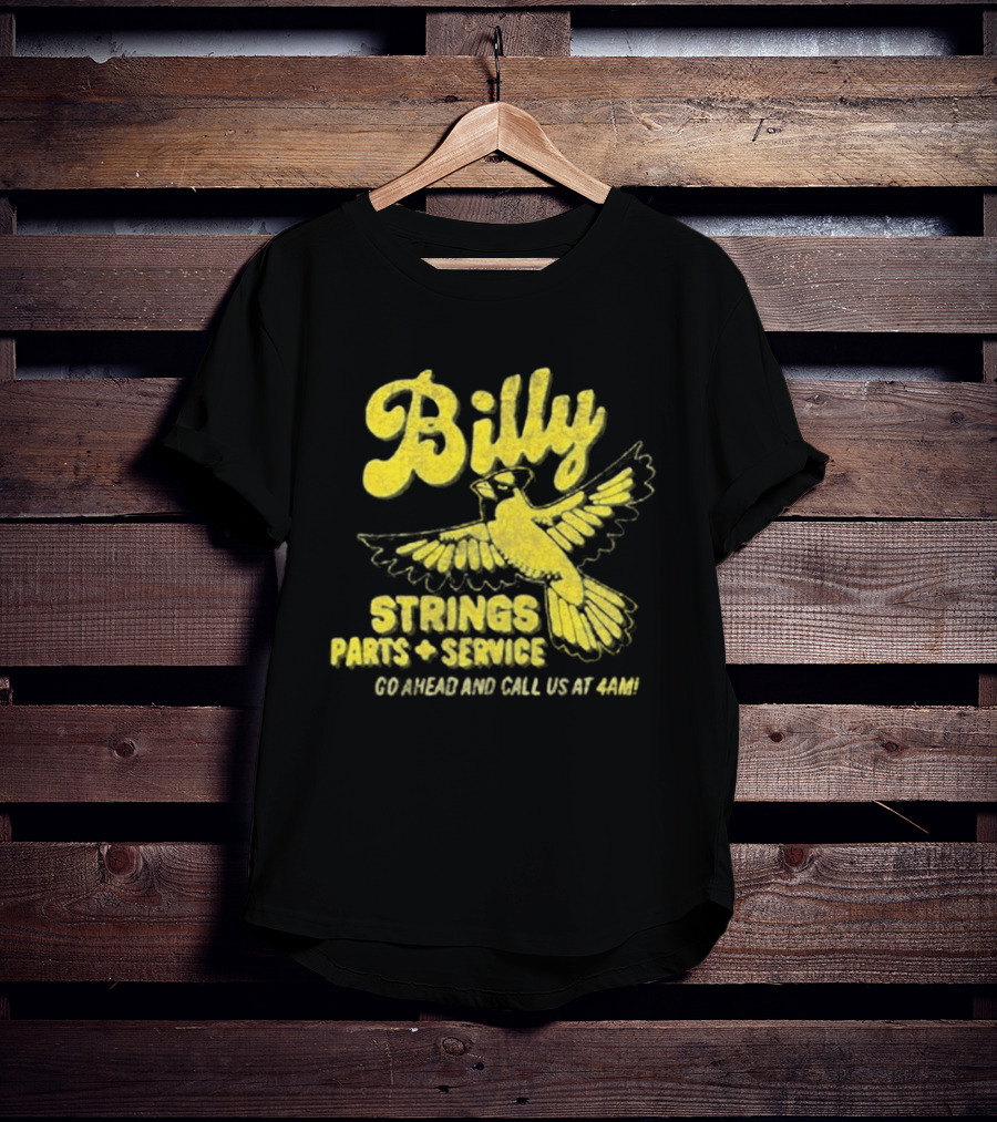 Billy Strings Parts And Service Band Garage Serviced And Call Us At 4201 T-Shirt