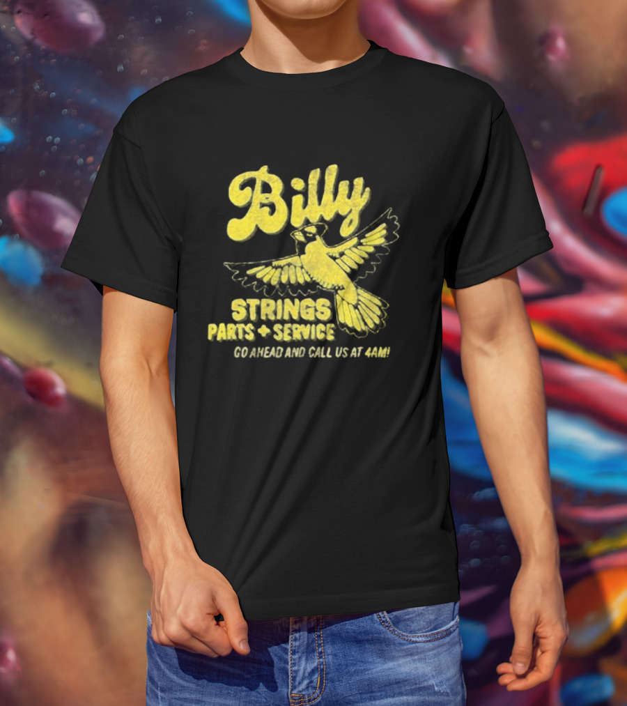 Billy Strings Parts And Service Band Garage Serviced And Call Us At 4201 T-Shirt