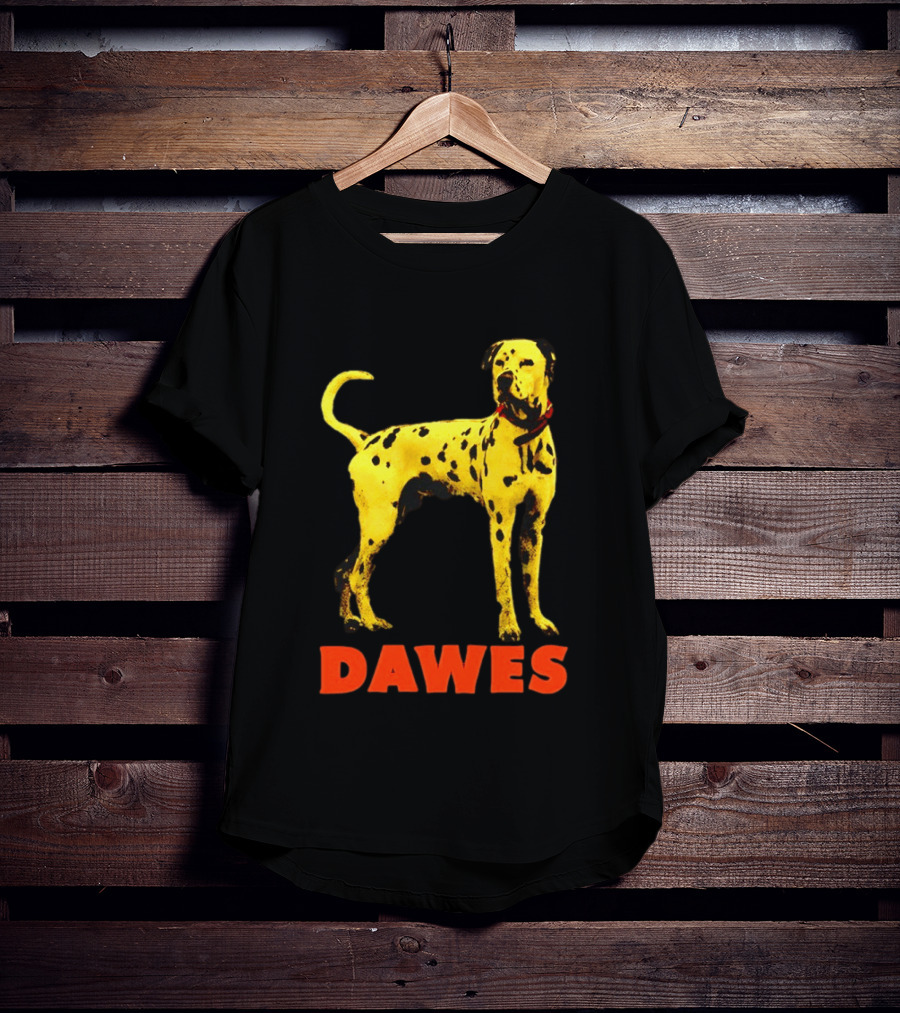 Dawes Dalmatian Dog Yellow And Red T-Shirt