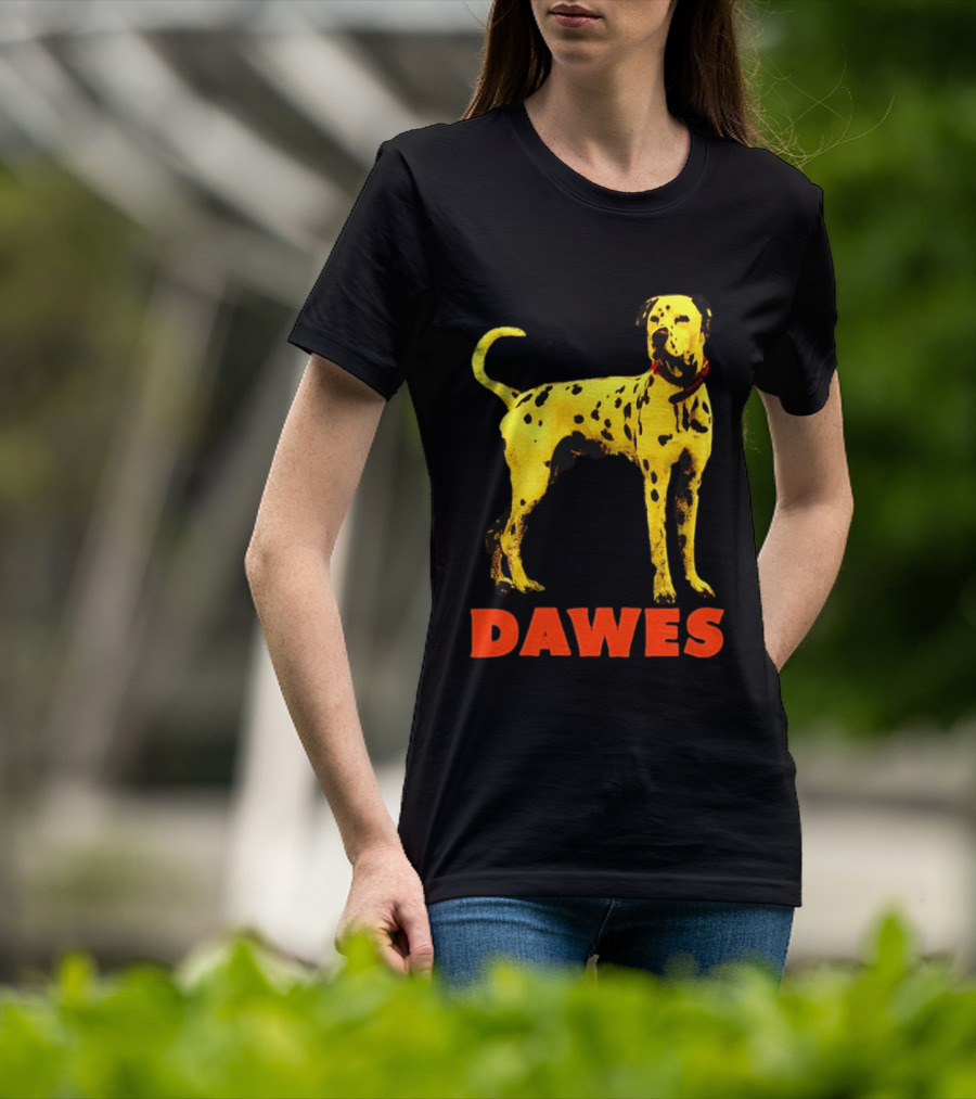 Dawes Dalmatian Dog Yellow And Red T-Shirt