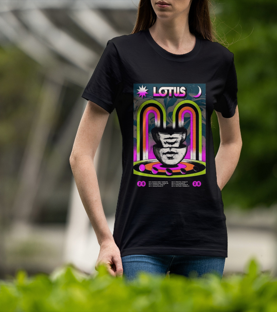 Lotus Spring 2026 Tour Dates Soundcheck Theater Fibonacci Soundstage Photon Plaza Stage Theatre T-Shirt
