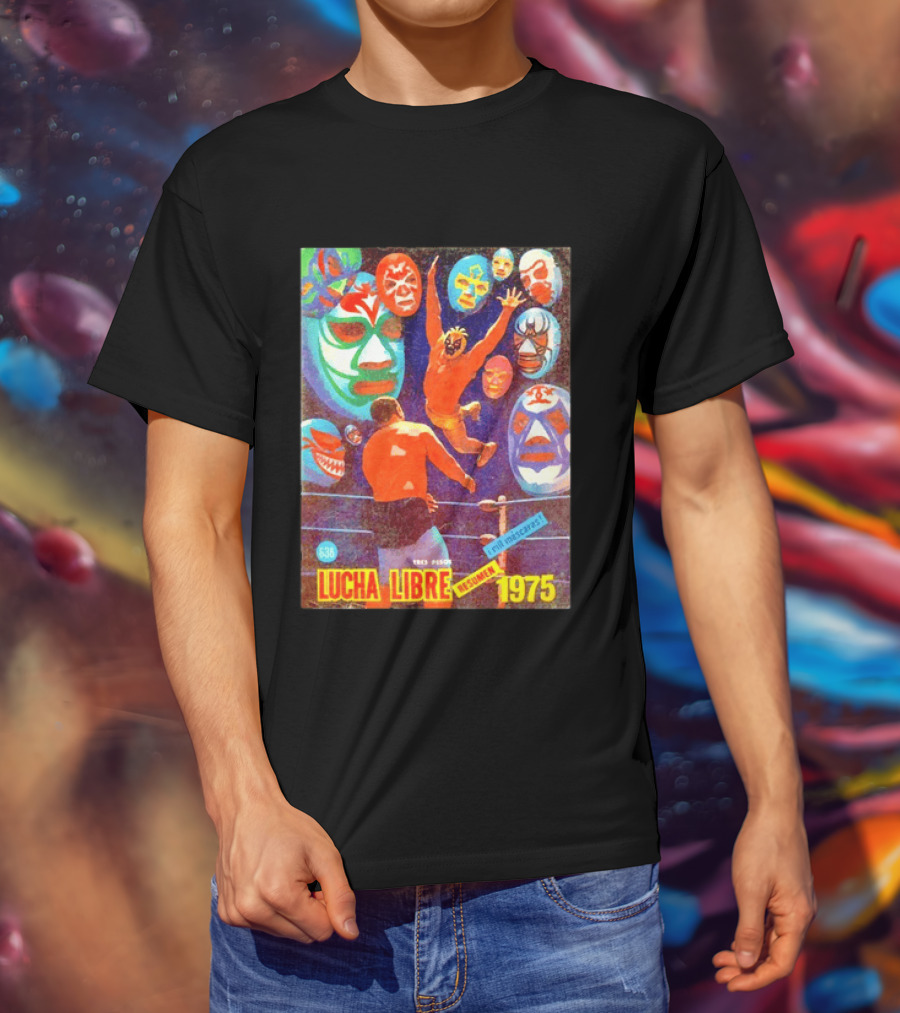 Lucha Libre 636 Resumen 1975 Mil Máscaras Mexican Wrestling Mask T-Shirt