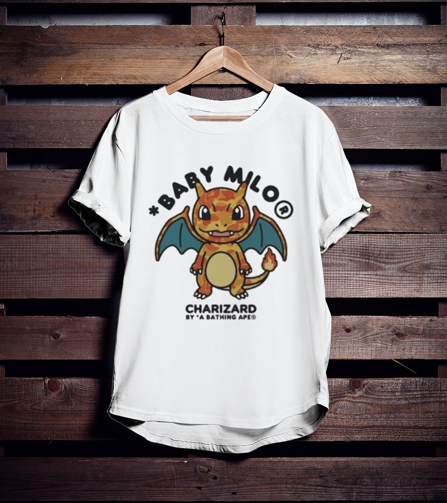 Baby Milo Charizard By A Bathing Ape 2026 Edition T-Shirt