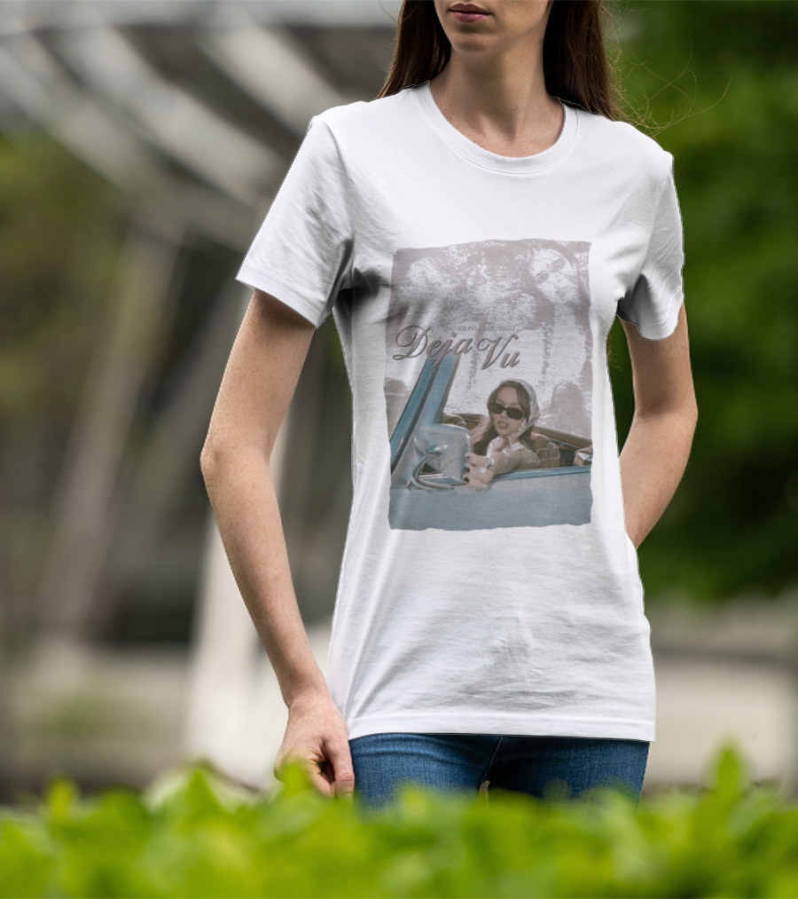 Olivia Rodrigo Deja Vu Vintage Car Photo And Elegant T-Shirt