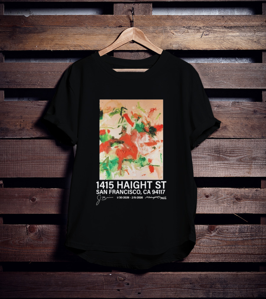 Midnight Organic J. Brian 1415 Haight St San Francisco CA 94117 T-Shirt