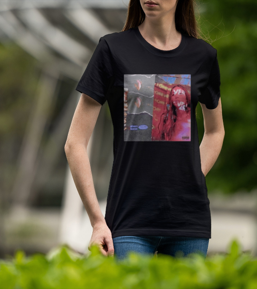 Drivers License Olivia Rodrigo Album Cover T-Shirt