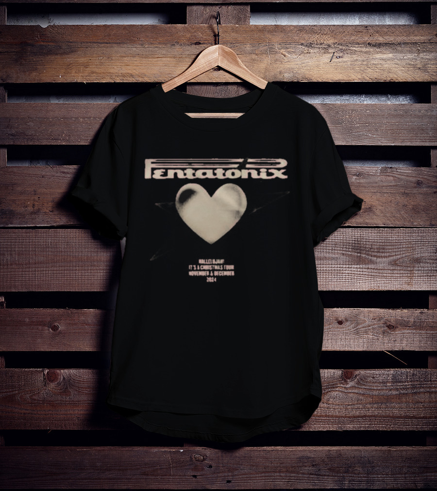 Ptxofficial Heart Brick Collage Star T-Shirt