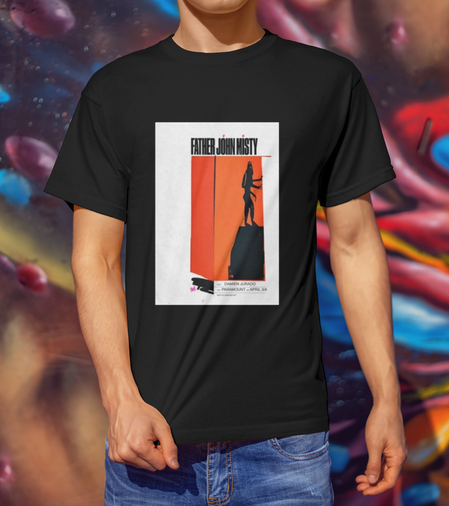 Father John Misty Seattle April 3 4 2026 Featuring Damien Jurado At Paramount Theater T-Shirt