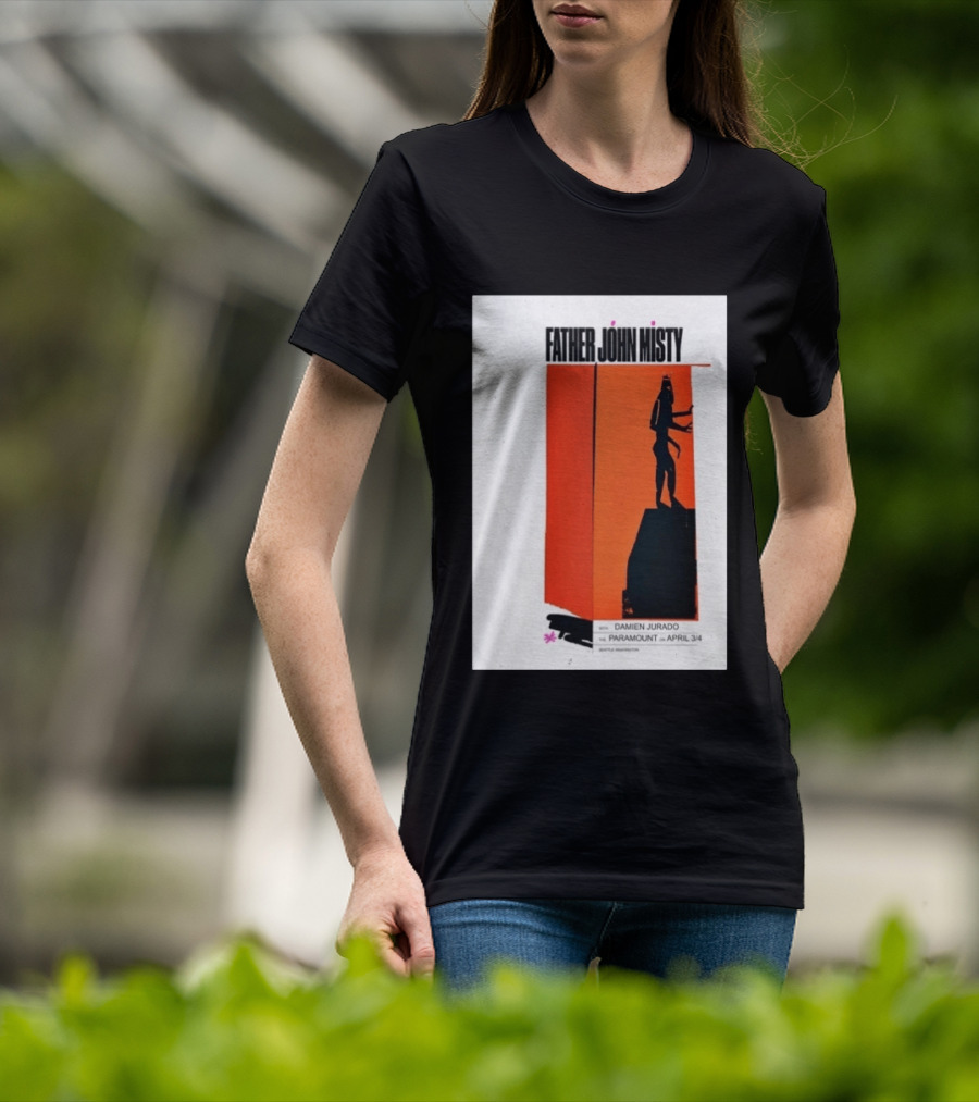 Father John Misty Seattle April 3 4 2026 Featuring Damien Jurado At Paramount Theater T-Shirt
