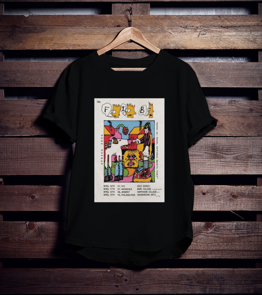 Fib Band Spring 2026 Tour Good Ol' Rock Iconic Dates USA Locations T-Shirt