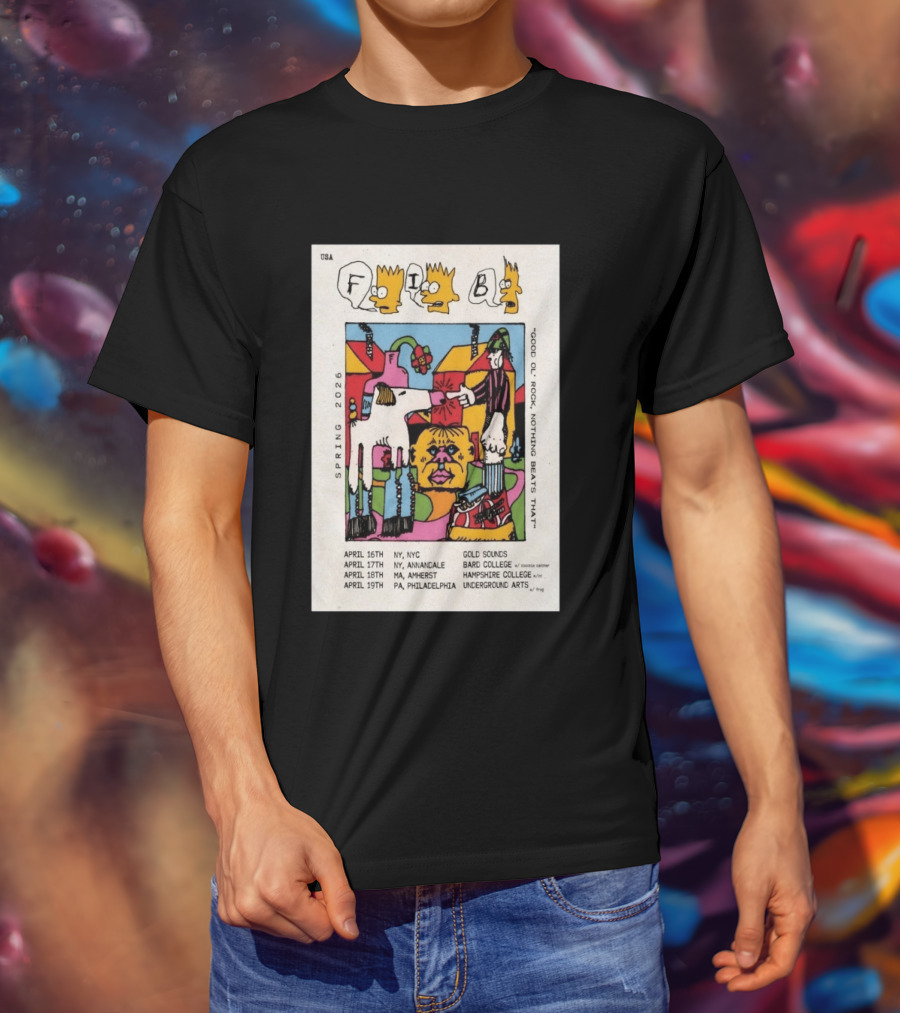 Fib Band Spring 2026 Tour Good Ol' Rock Iconic Dates USA Locations T-Shirt