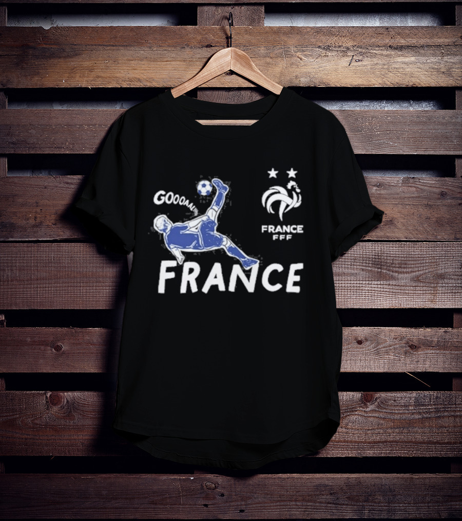 FRANCE National Team FFF Goool Soccer Star Navy T-Shirt
