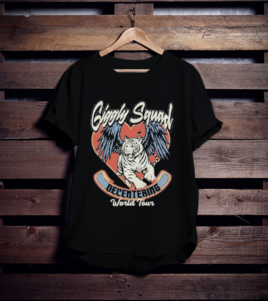 Giggly Squad Decentering World Tour Winged Heart Tiger T-Shirt