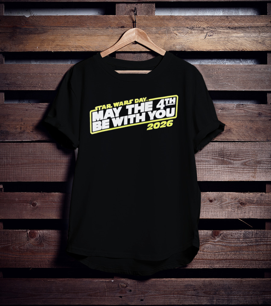 Star Wars Day 2026 May The 4th Be With You Yellow T-Shirt