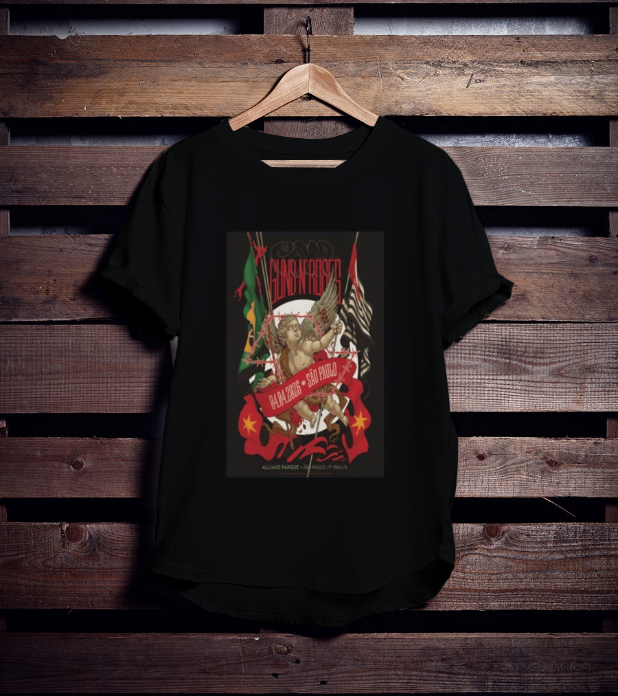 Guns N' Roses São Paulo April 4 2026 Allianz Parque Concert T-Shirt