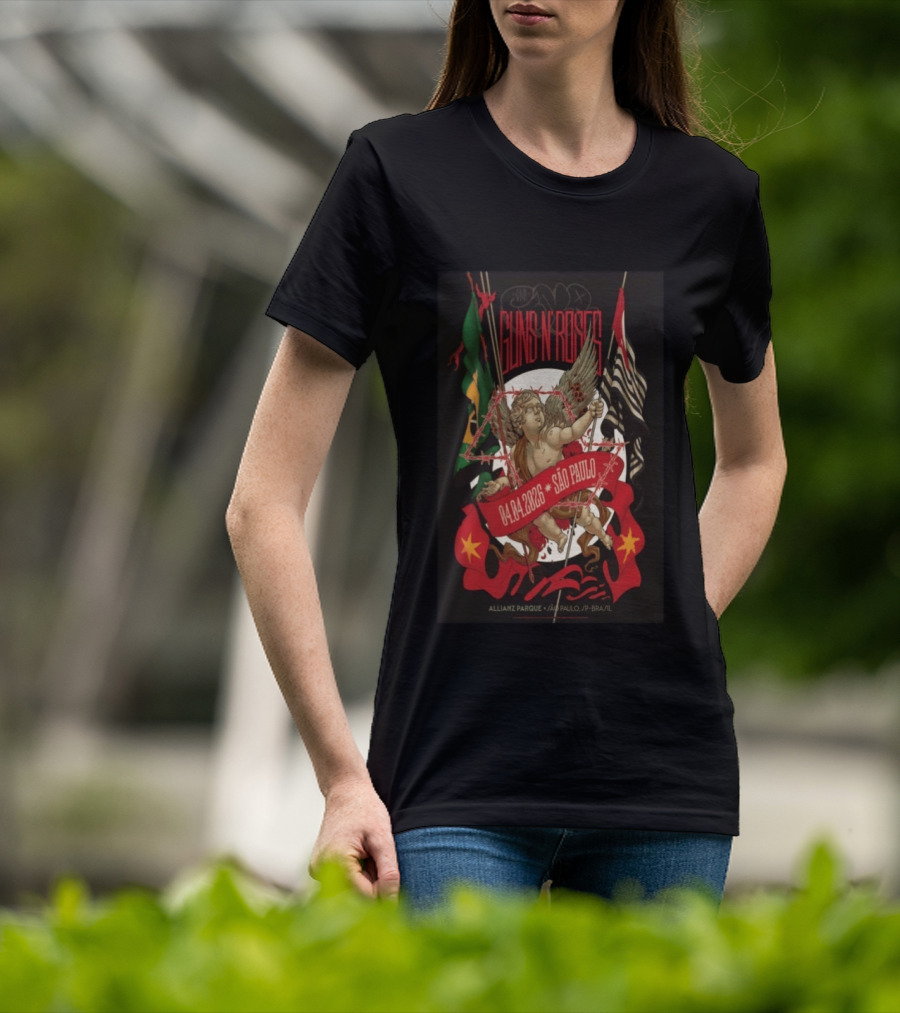 Guns N' Roses São Paulo April 4 2026 Allianz Parque Concert T-Shirt