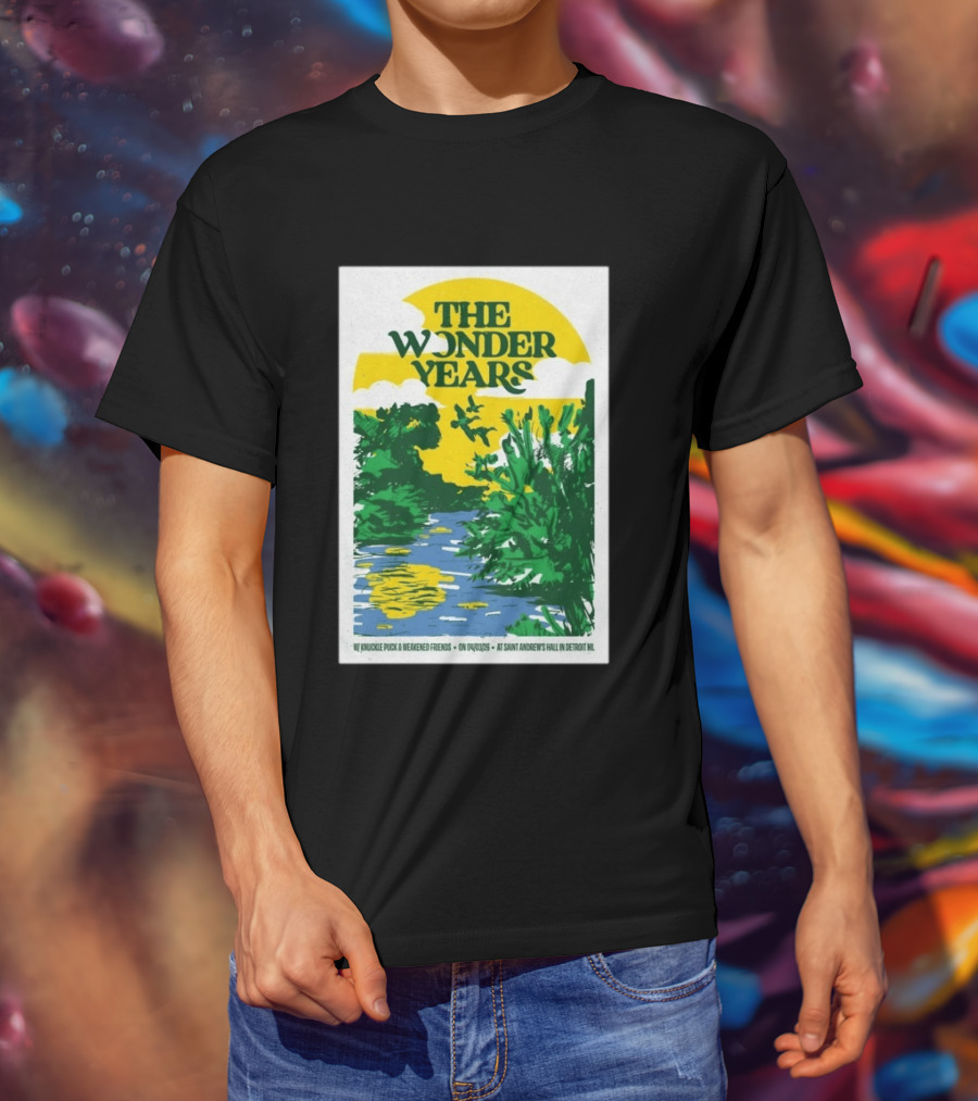 The Wonder Years St Andrew's Hall Detroit Michigan April 3 2026 Knuckle Puck Weakened Friends T-Shirt