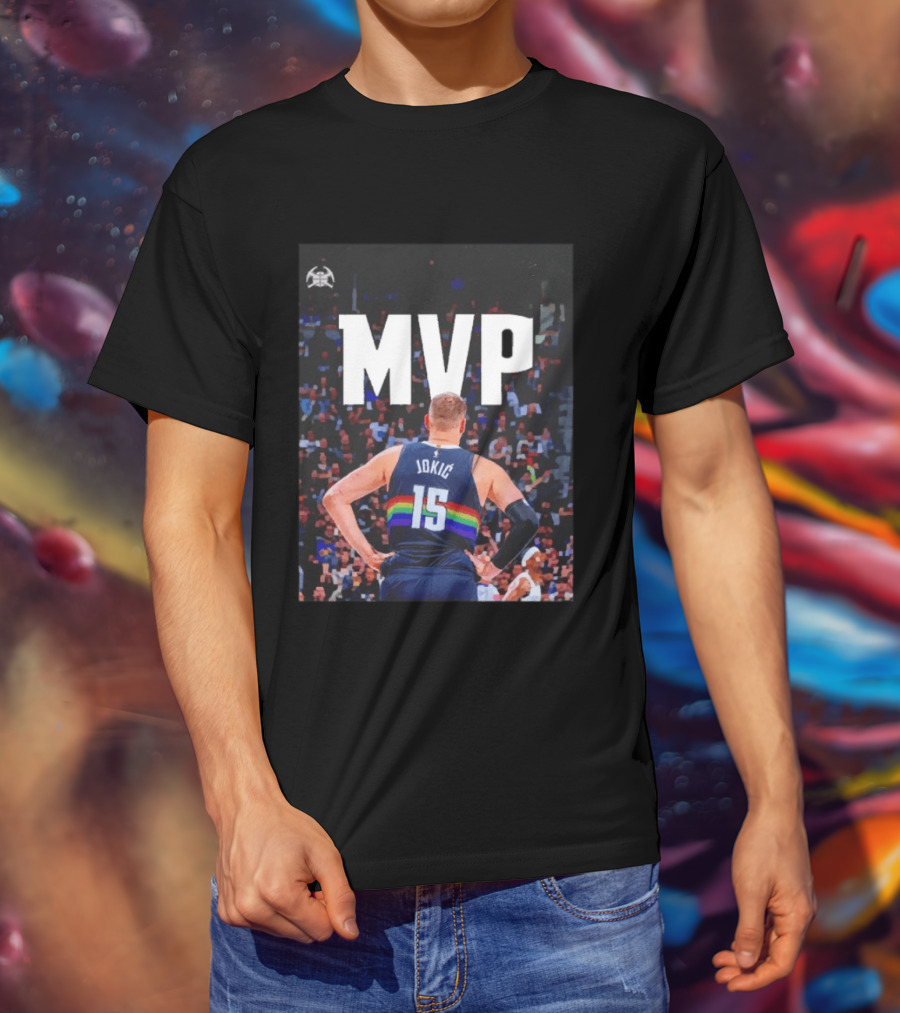 MVP Nikola Jokić 15 Denver Nuggets Basketball T-Shirt