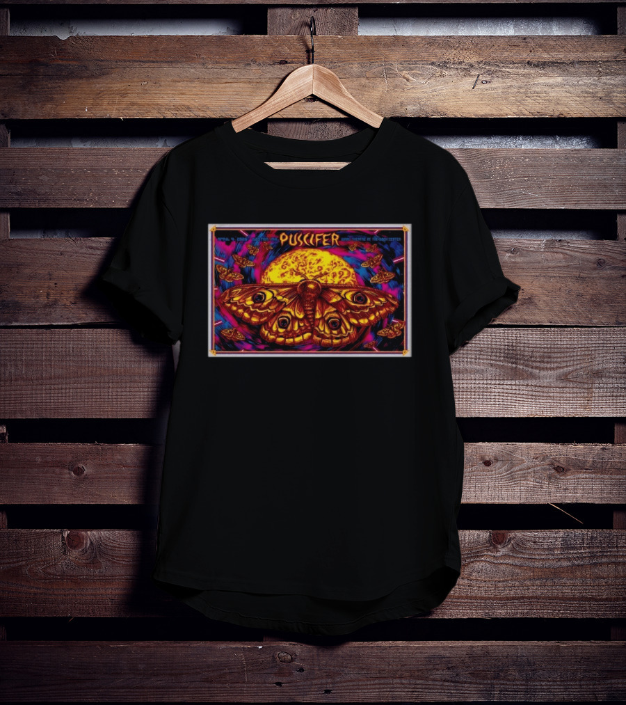 Puscifer April 4 2026 Boston MA Wang Theatre At Boch Center Moth And Moon T-Shirt