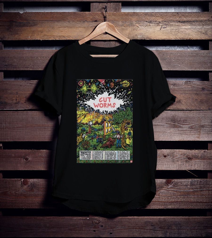 Cut Worms Transmitter North American 2026 Tour Philadelphia Austin Los Angeles New York T-Shirt