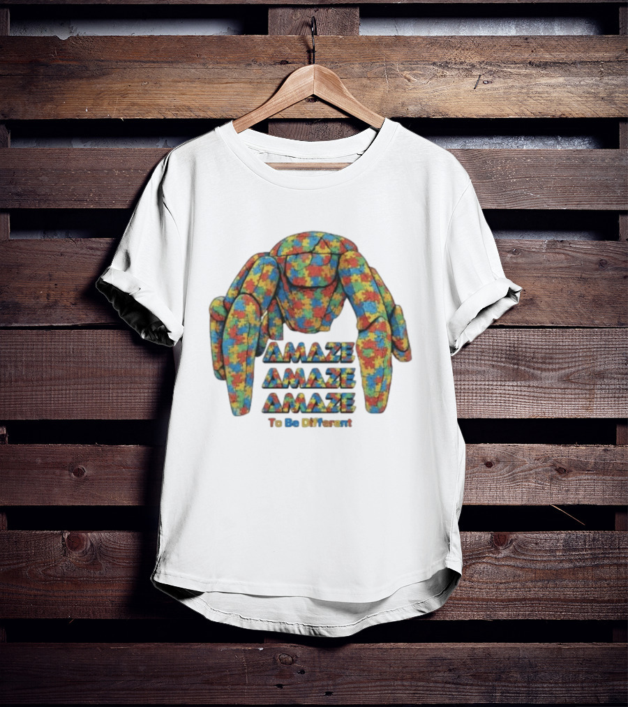 Amaze Amaze Amaze Rocky Autism Awareness To Be Different T-Shirt