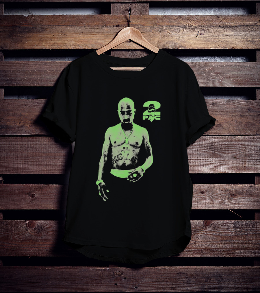 Tupac Shakur 2pac Thug Life Neon T-Shirt