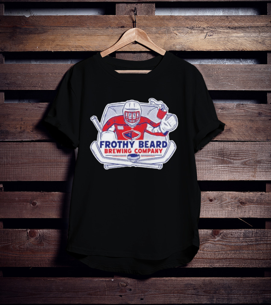 Frothy Beard Brewing Company Hockey Goalie End Of The Season Party 2026 T-Shirt