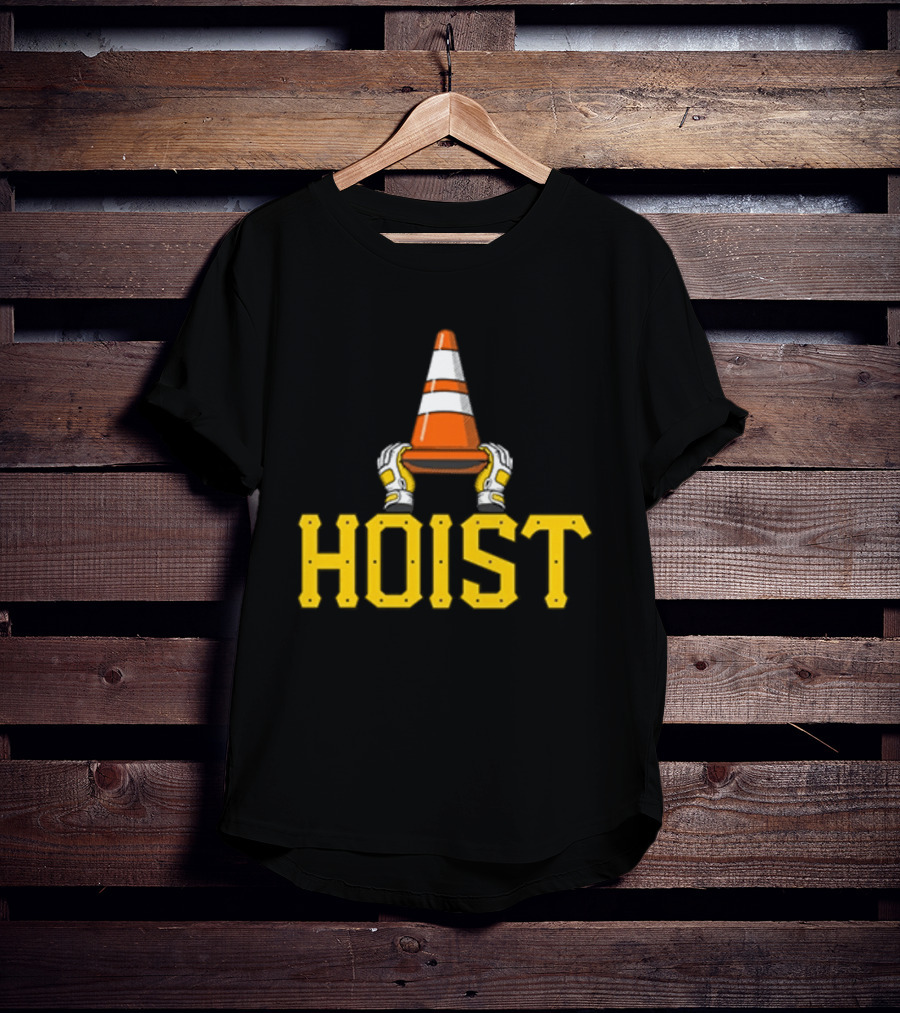 Hoist The Traffic Cone Pittsburgh Baseball Yellow Black Grafters T-Shirt