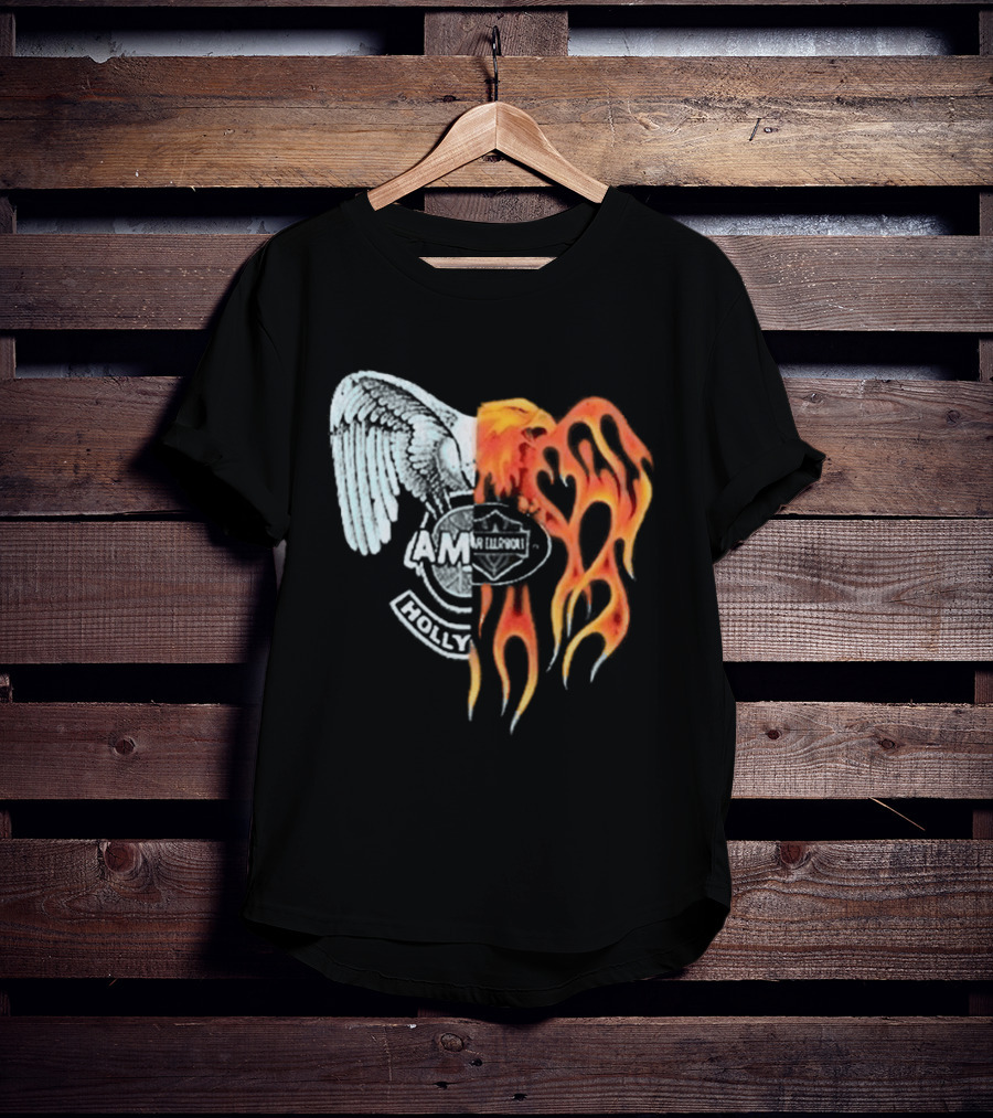 Louis Tomlinson HDWGH Tour Prague Amiri Spliced Angel Flames 2026 T-Shirt