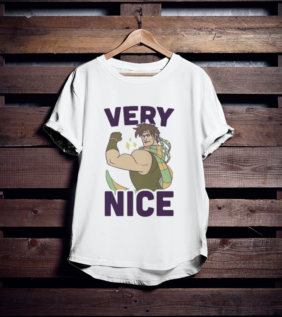JoJo Very Nice Flex Pose Scarf Muscle T-Shirt