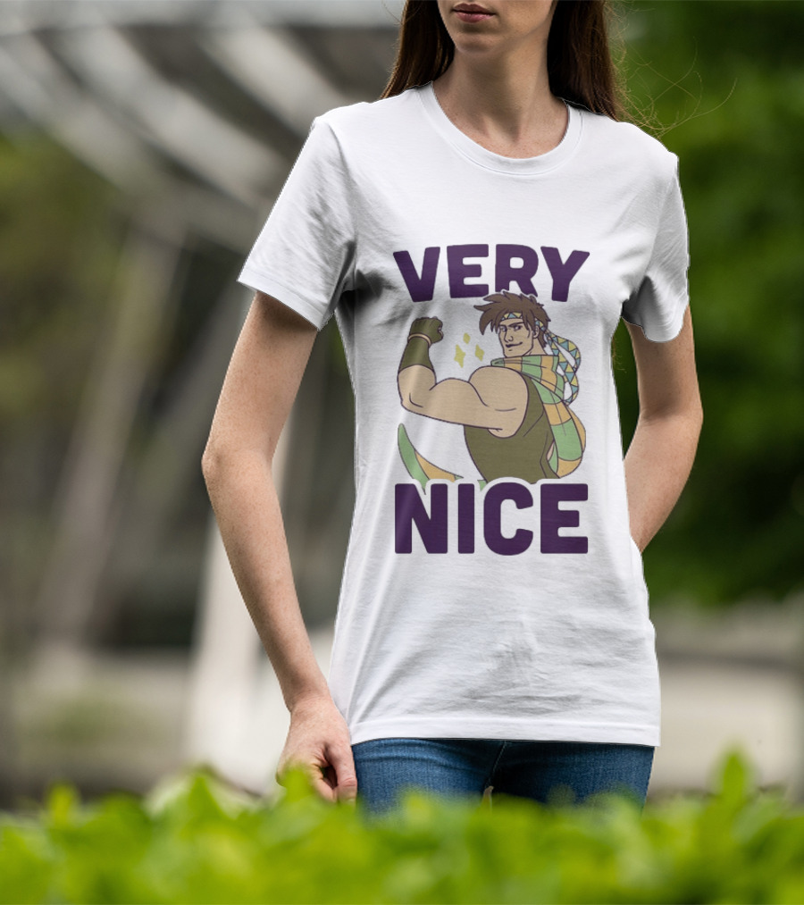 JoJo Very Nice Flex Pose Scarf Muscle T-Shirt